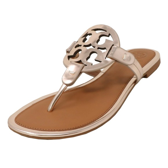 Tory Burch Miller Sandals Size 5 rose gold tan - Picture 5 of 8